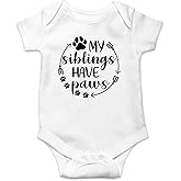 My Siblings Have Paws - Funny Baby Essentials Bodysuit - Baby Boy Clothes Newborn Girl Outfits