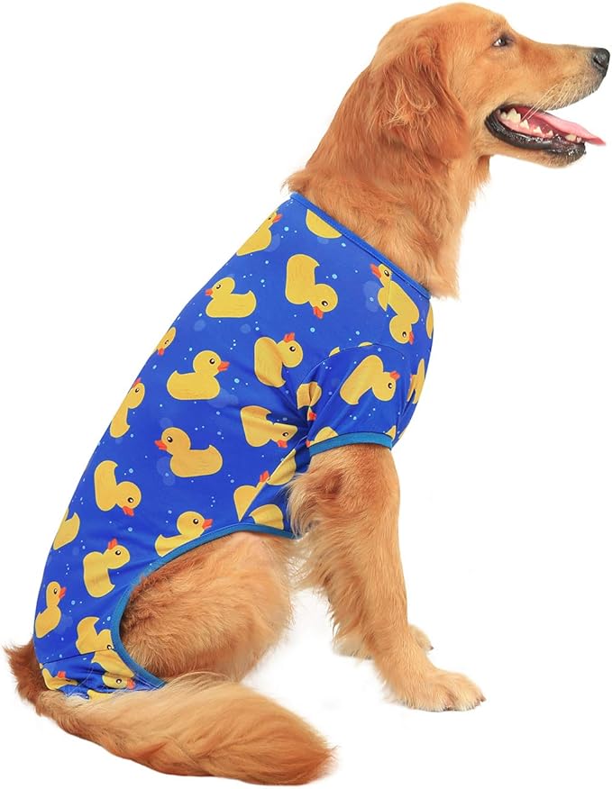 HDE Dog Pajamas Lightweight Dog PJs One Piece Jumpsuit Shirts for Dogs