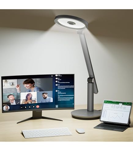 Honeywell Luminária de mesa H6 Sunturalux, luz de mesa LED para
