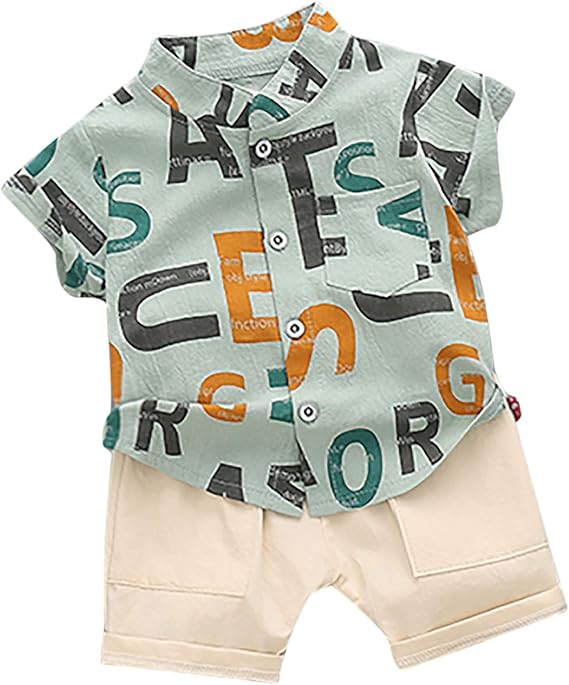 Amazon シャツ 子供 夏 男の子 女の子 半袖 ハーフパンツ ベビー セットアップ 可愛い オシャレ 紳士服 キッズ ジャージ 上下セット 韓国 英字柄 赤ちゃん ショートパンツ フォマール トップス ベビー服 カジュアル 入園式 発表会 ギフト Tシャツ カットソー 通販