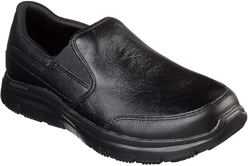 skechers leather work shoes