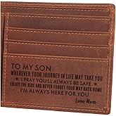 awofer Mens Wallet - Leather Wallets, The Perfect Mens Gift for Dad Son Husband Boyfriend, Anniversary Birthday Father's Day Gifts