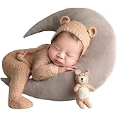 Fashion Newborn Boys Girls Baby Photo Shoot Props Outfits Crochet Clothes Mohair Hat Pants Photography Props Costume