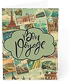 Greeting Peacock Flower Birds Blossom Gift Sealed Greeting Card