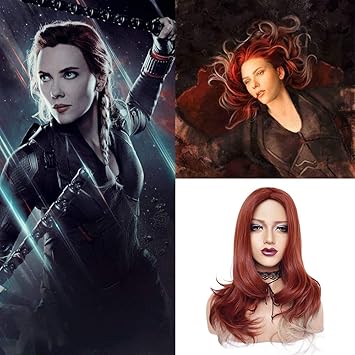 Rainbow Snow Black Widow Wig Cosplay Costume Wig Synthetic Hair