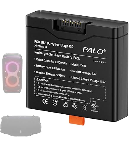 thumbnail image 2 of Palogreen Li-ion Replacement Battery For JBL PartyBox Stage 320 & Xtreme 4 Portable 2 of 10