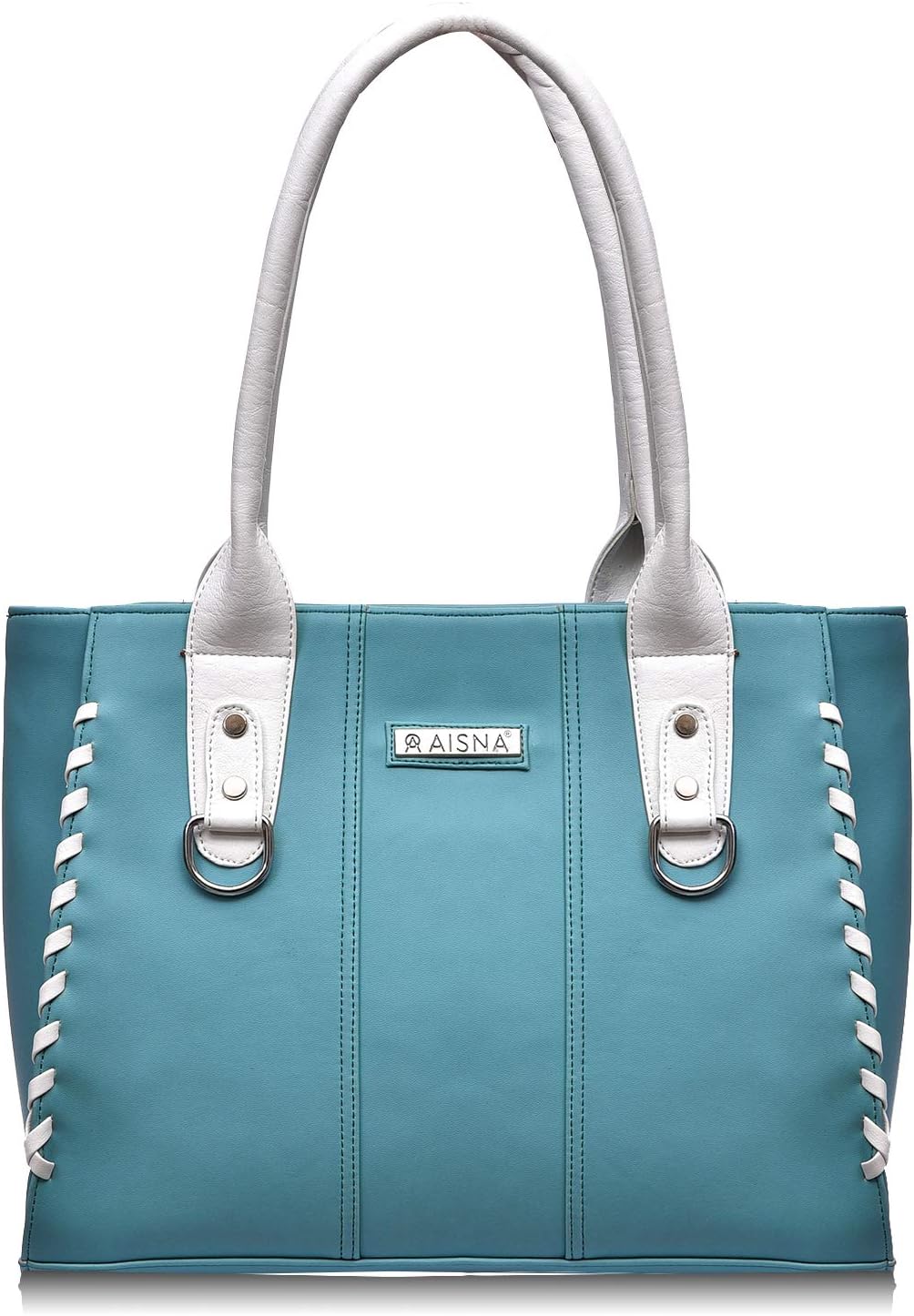 Aisna Women's Hand Bag (Blue & White, Asn-099)