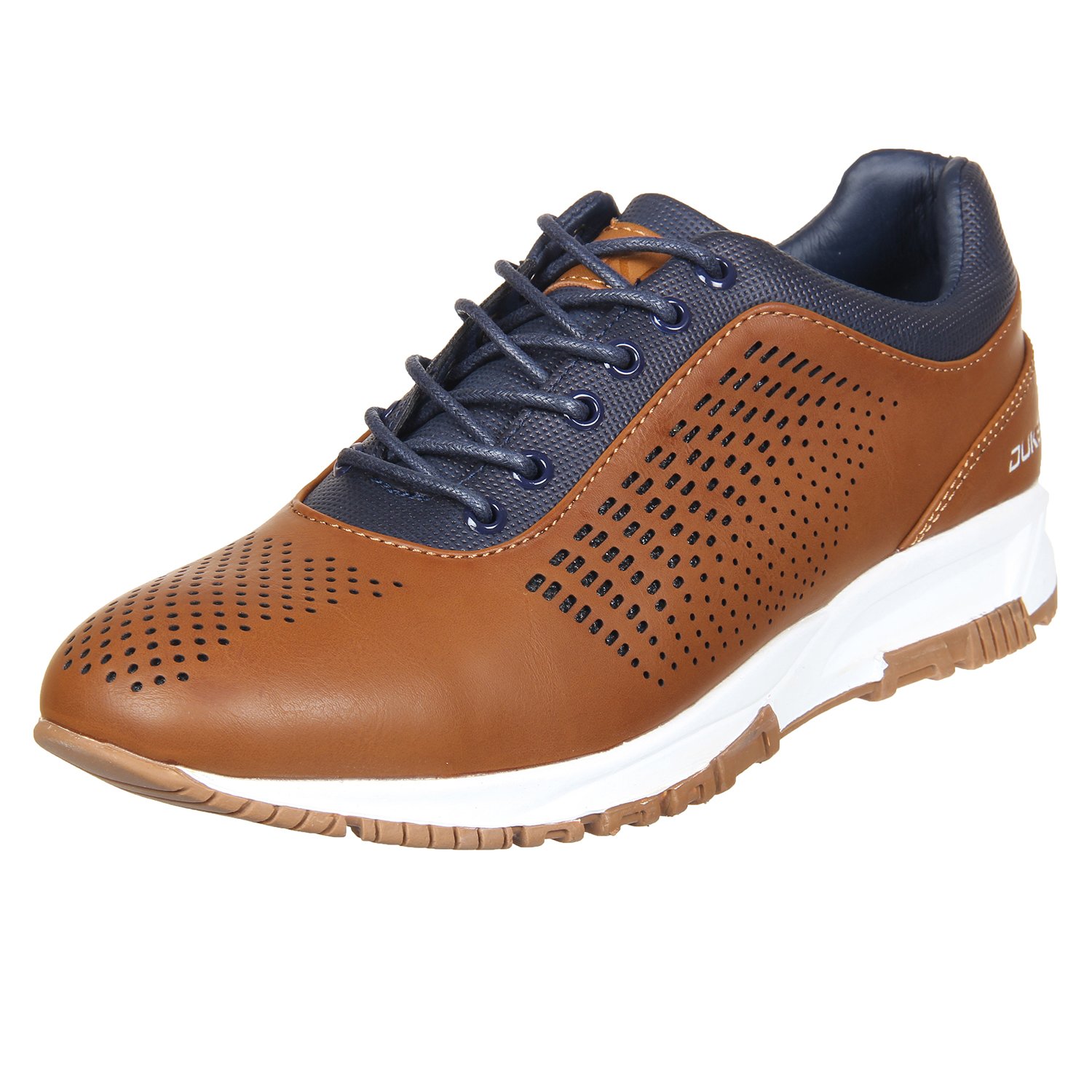 duke mens brown/navy casual shoes