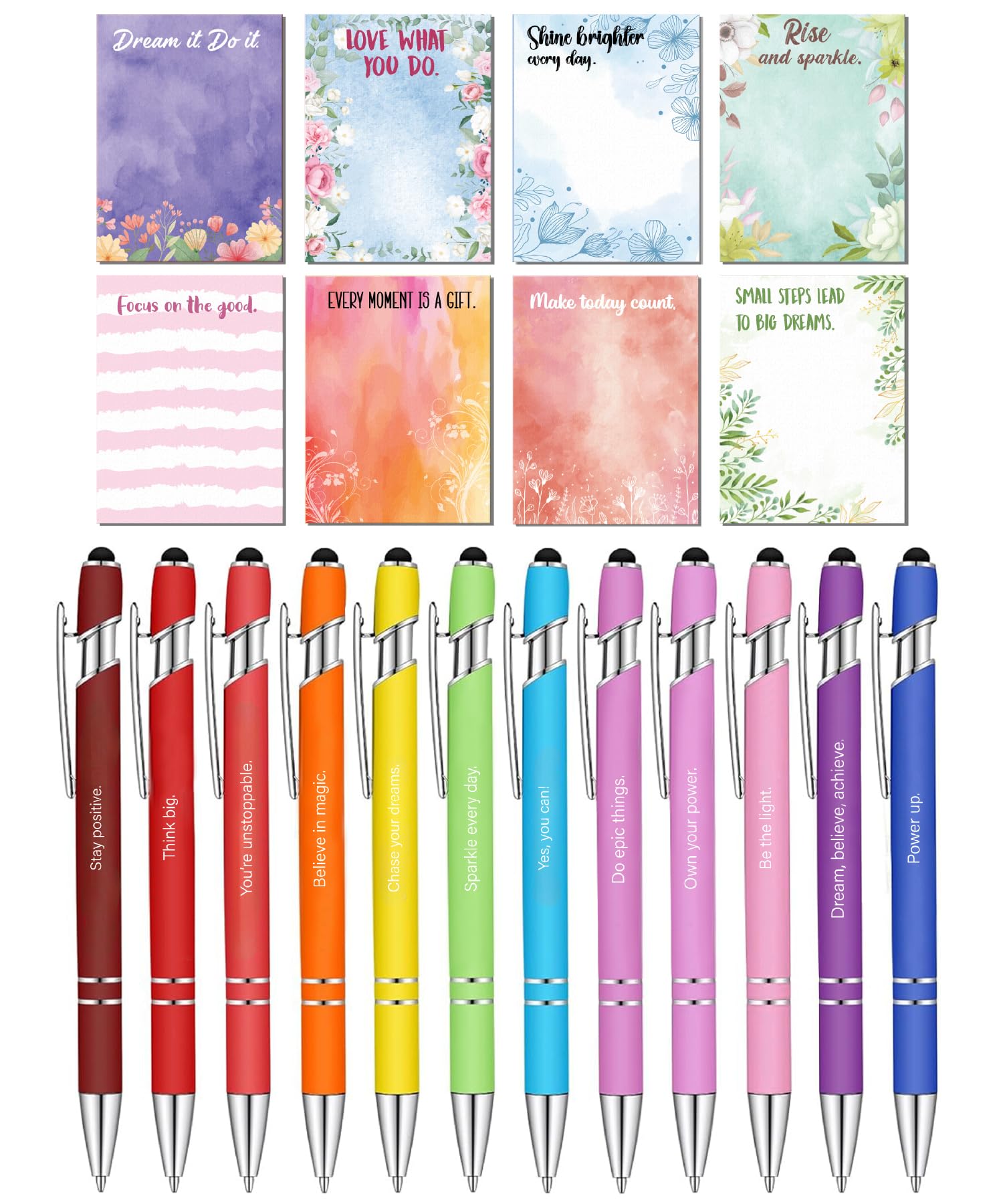 Photo 1 of ** sold as is, no refund/return** see comments!
Mr. Pen- Inspirational Sticky Notes and Stylus Pens, 20 Pack, 3" x 4" Sticky Notes, 8 Pads, 240 Sheets, 12 Black Ink Pens with Stylus Tips