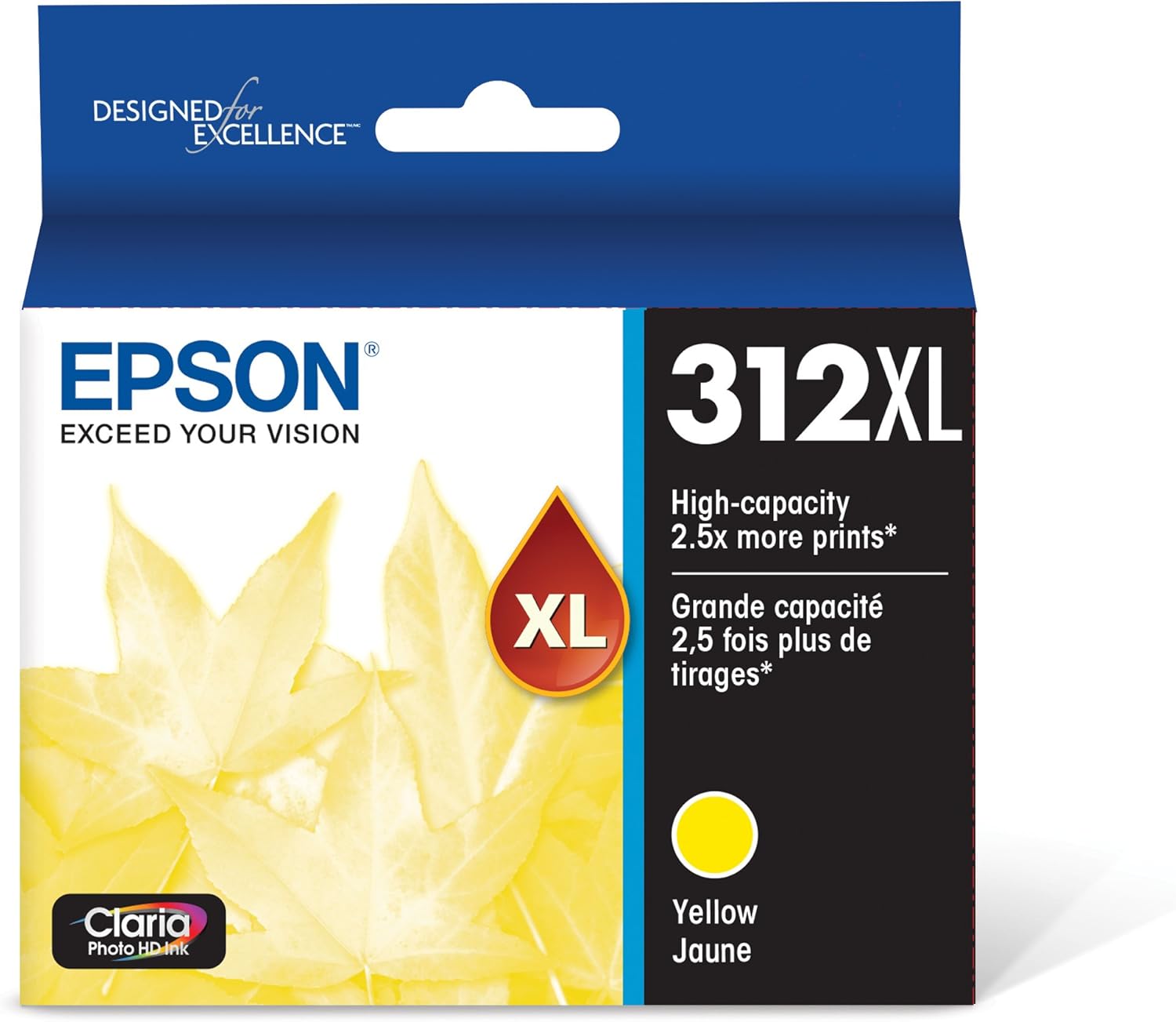 Epson T312XL420 Claria Photo HD Yellow High Capacity Cartridge Ink
