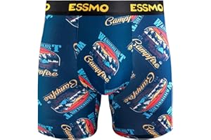 Mens Boxer Briefs Breathable Vintage Underwear Men Stretchy Outdoor Style Men's Boxer Shorts