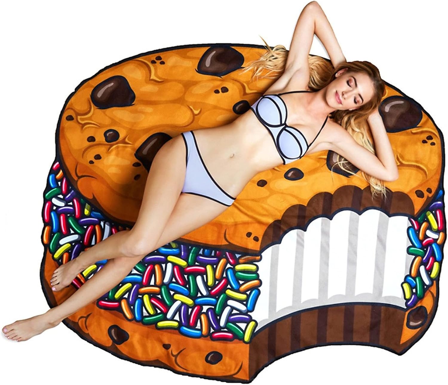 2153 Funny Beach Towel Food Fruits Bath Towel 59inX59in Absorbent Sand Free Cute Throw Blanket Swim Pool Towels for Kids,Men,Women,Boys,Girls (3)