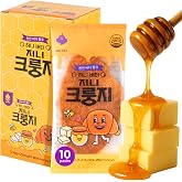 Korean Food Flat Croissant Snack, Honey Butter, Crispy Chips, 10 Pack | honey butter flavor, individually wrapped, shelf-stable snack