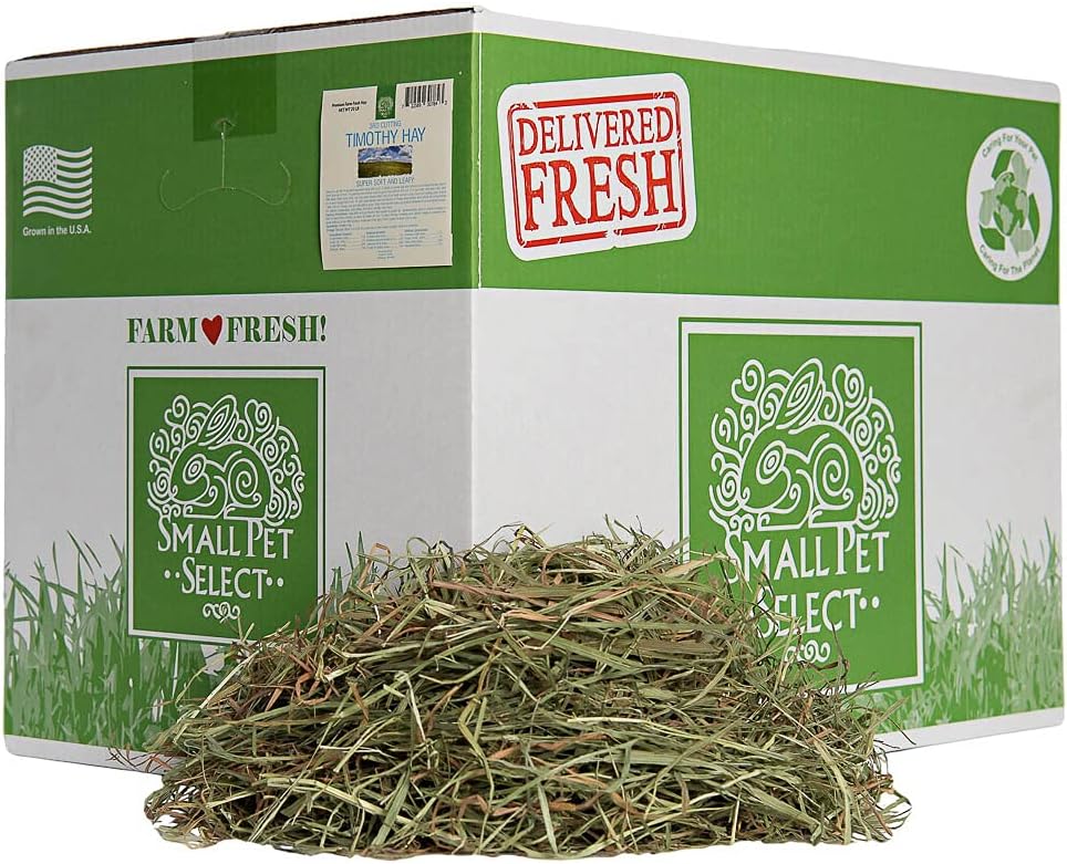 Small Pet Select 3rd Cutting Super Soft Timothy Hay Pet Food for Picky Eaters Rabbits, Guinea Pigs, and Other Small Animals