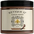 Retique It Liquid Wood - Dark Wood Pint - Paint and Stain It - Stainable Fiber Paint - Put a Fresh Coat on It (16 Fl Oz)