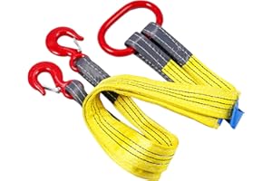 Vigtayue Lifting Slings Web Sling, 3.3 Ft Lifting Sling Straps Heavy Duty Two Leg Wire Rope, 13224lbs Polyester Lifting Sling