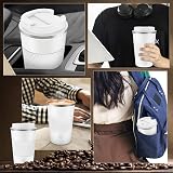 CS COSDDI Travel Mug Insulated Stainless Steel 380 ml White-A Leakproof Lid view 6