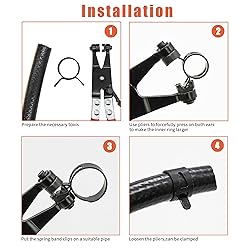 AKIHISA 75Pcs 19-38mm Spring Band Hose Clamp