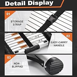 Soctone Telescoping Ladder, 10.5 FT Button