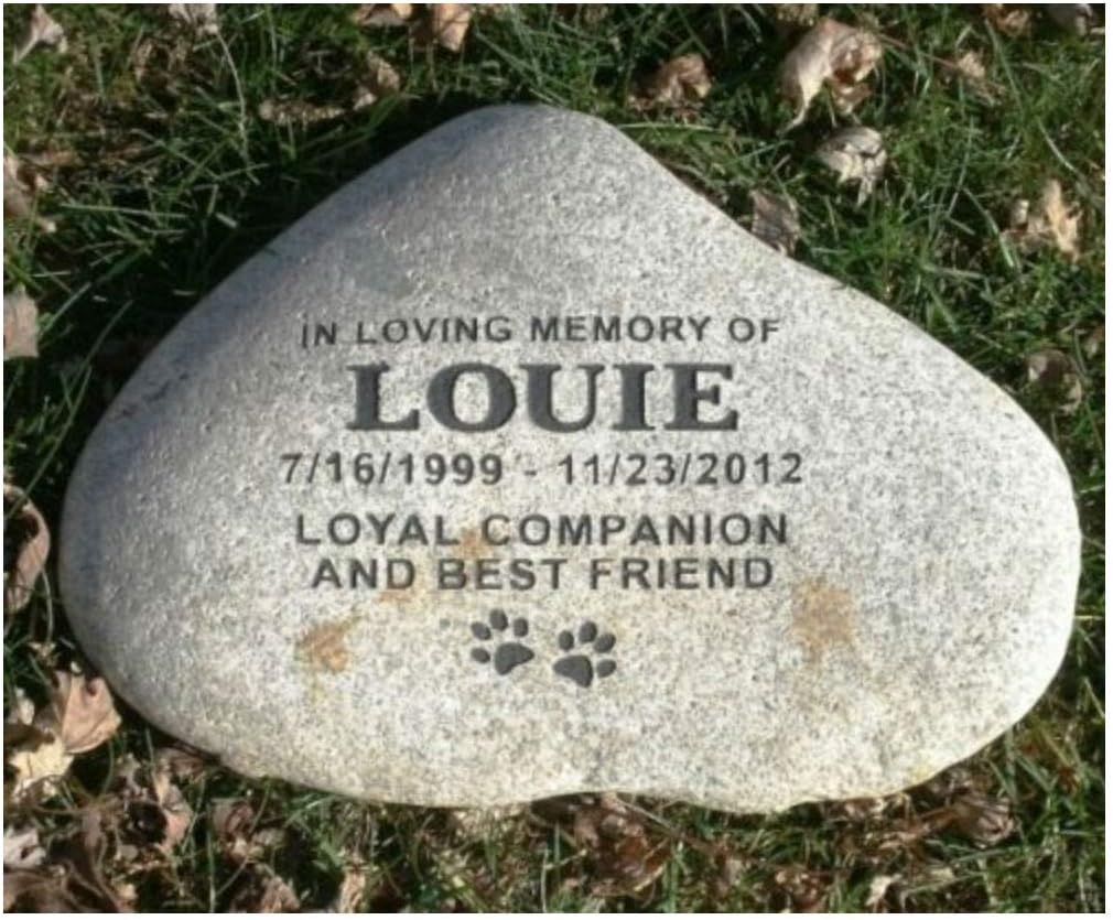 river rock pet memorials