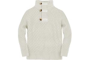 Makkrom Toddler Sweater Baby Boy Girl Turtleneck Cable Knit Sweaters Long Sleeve Christmas Outwear Spring Fall Winter