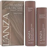 L'ANZA Healing Colorcare Shampoo & Conditioner Set, Color-Safe Repairing Cleanse for Dry, Damaged or Treated Hair, Anti-Fade Formula Smooths, Moisturizes, Adds Vibrance & Shine, Hair Care Kit