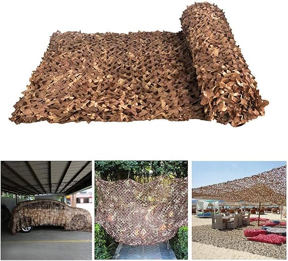 Red de camuflaje grande, dormitorio del camuflaje del desierto neto