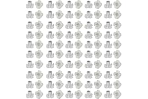 uxcell 3/16-inch Female Thread 10mm Height Full Threaded Pronged T-Nut 100pcs