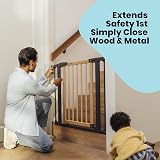 Safety 1st Simply Close 7cm Wood & Metal Gate Extension view 2