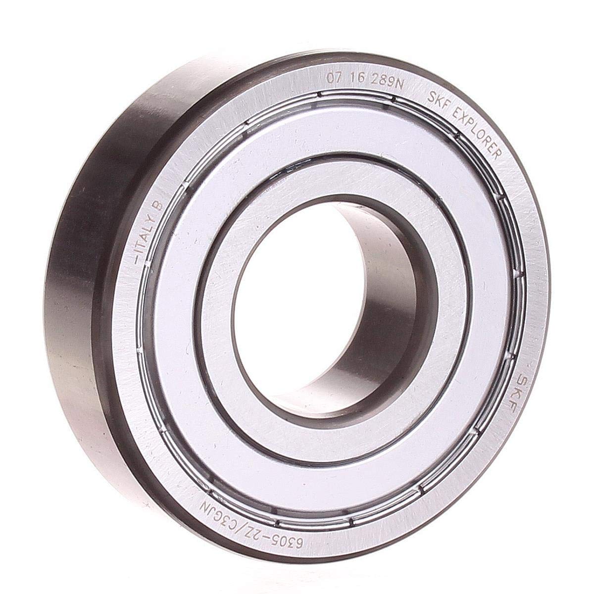 SKF Radial Deep Groove Ball Bearing, 25 ID, Bearing steel