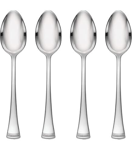 Lenox Portola Salatgabeln Aus Edelstahl 18/10 – 4 Stück, 17.8 Cm – Elegantes Besteck Für Den Täglichen Genuss