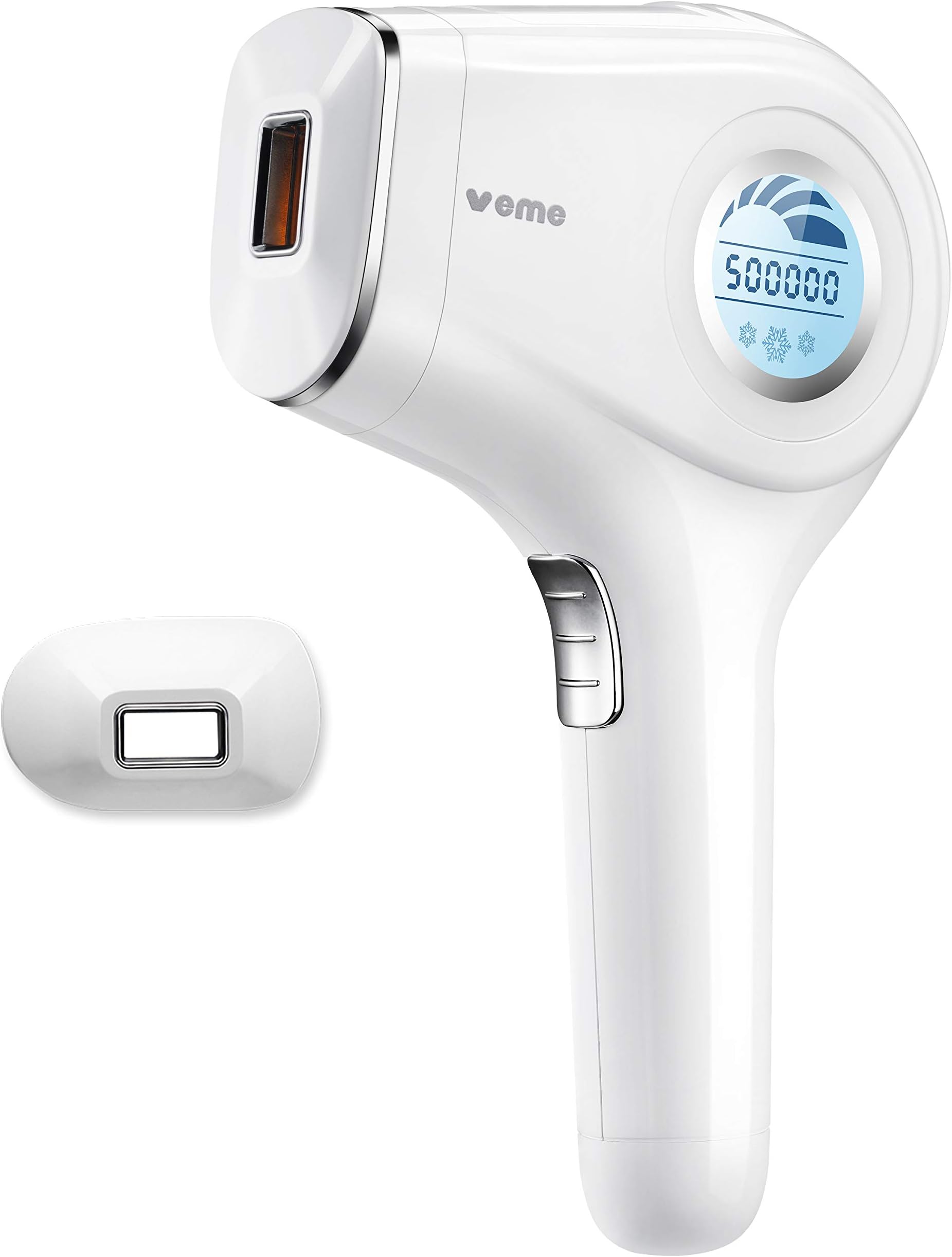 IPL Devices Hair Removal Laser Veme Home Use Hair Remover 500,000 Light Pulses for Women Long Lasting Hair Removal with Cooling Function for Body Face Bikini Zone Intimate Area