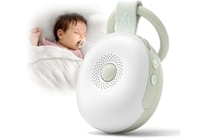 Mavogel White Noise Machine - Portable Sound Machine for Baby Essentials, Rechargeable White Noise Machine Soothe Infant Boys & Girls Sleeping with Lights, Memory, Timer, Newborn essentials must haves