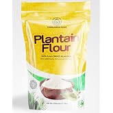 Plantain Flour | GREEN PLANTAIN FLOUR | Gluten Free and Allergy Free | Healthy Alternative to All purpose flours for Baking &amp; Cooking Recipes - pancakes, muffin, plantain Amala - Premium Quality Brand - TundeLaniran Foods (1.1 lbs)