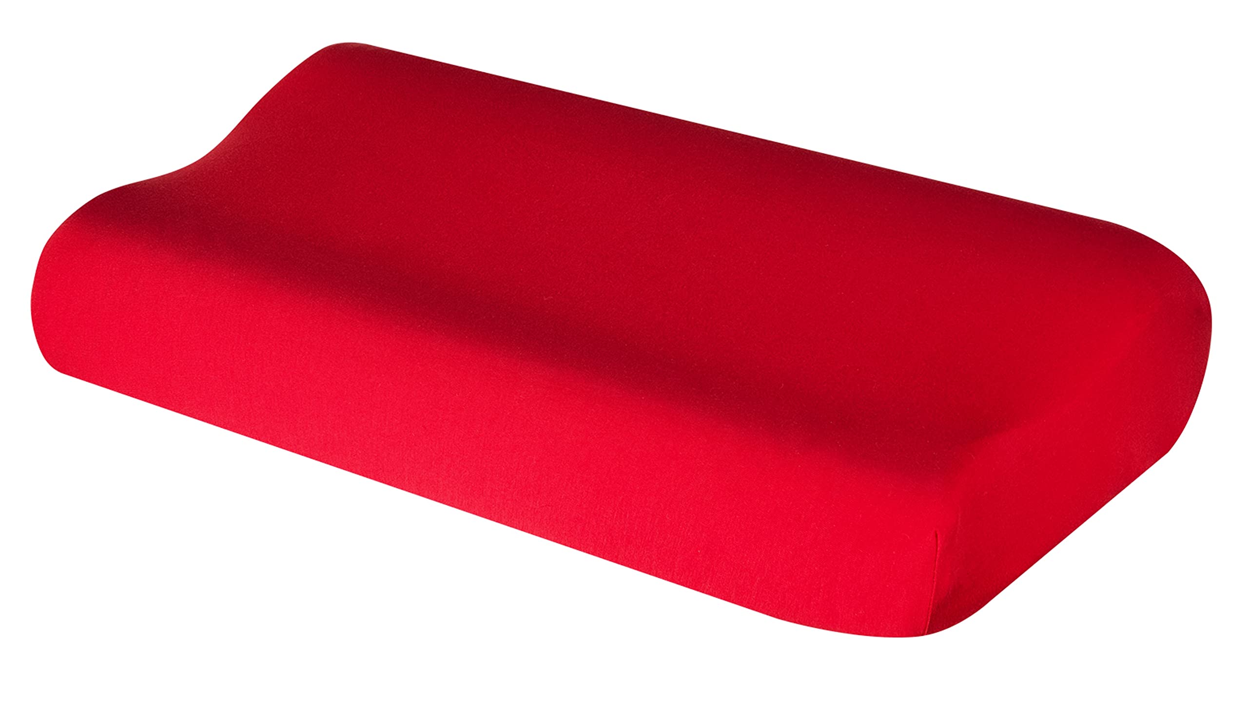 Cushion Cover for Neck Pillow Neck Support Pillow Health Pillow Made of Cotton for Sizes from 35 x 60 to 45 x 75 cm (Red 106)