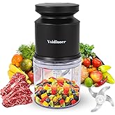 Mini Food Processor 600ML, Meat Grinder 400W, Small Food Processor Mini with 4 Stainless Blades, Electric Food Chopper Suitab
