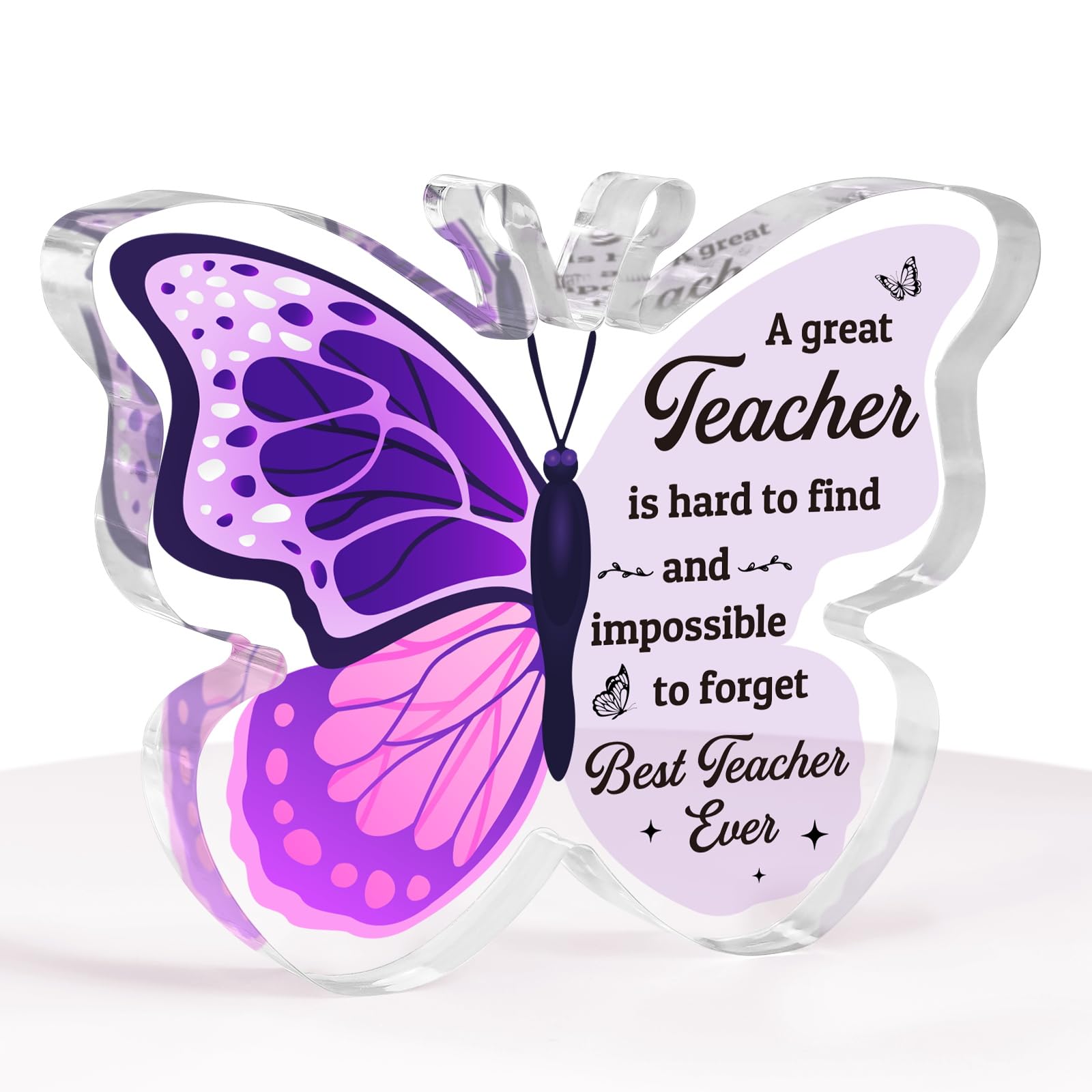 Teacher Gifts for Women/Men, Thank You Teacher Gifts from Student, Gift for Teachers, Best Teachers Gift - Beautiful Butterfly Shape 3.9 * 3 * 0.5in