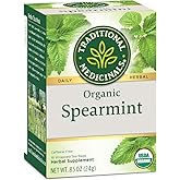 Traditional Medicinals Tea, Organic Spearmint, Supports Everyday Wellness, Healthy & Refreshing, 16 Tea Bags