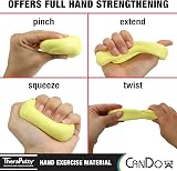 Cando TheraPutty 4 oz Yellow - Therapeutic Modelling Clay for Therapy view 3