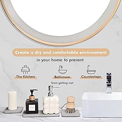 evory Set of 4 Water Absorbent Diatomite