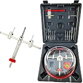 YANBORUI Adjustable Hole Saw Cutter Kit, 1-5/8" to 8" (40-200 mm) with PC Dust Cover, Two Replaceable Pilot Drill Bits, Twin Blade Recessed Hole Saw, for Recessed Lights, Ceiling Speakers, Vent Holes