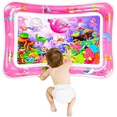 ZHUYNXIR Tummy time Water Play mat, Baby Water Play Mat for Kids and Toddlers Baby Toys for 3 to 24 Months, Strengthen Your Baby's Muscles,27.5x20 in Pink.