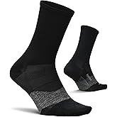 Feetures Elite Ultra Light Cushion Mini Crew Sock - Sport Sock with Targeted Compression