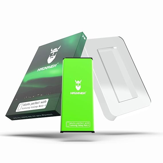 Hagnaven® Li-Ion Akku für Galaxy Note 4 SM-N910F | HÖHERE KAPAZITÄT | LEISTUNGSSTARKER Ersatzakku mit NFC | 3320 mAh durch ho