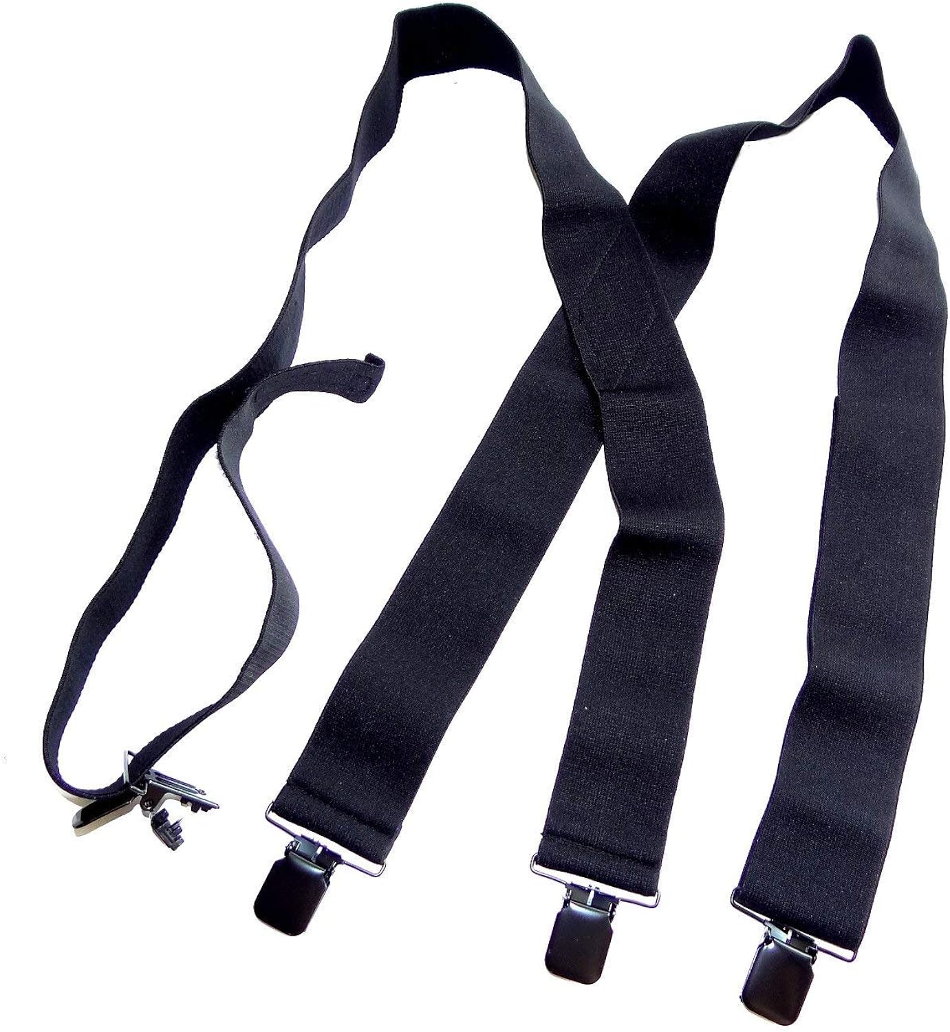 Holdup Brand 2" Wide Black XL hidden Undergarment Suspenders worn under