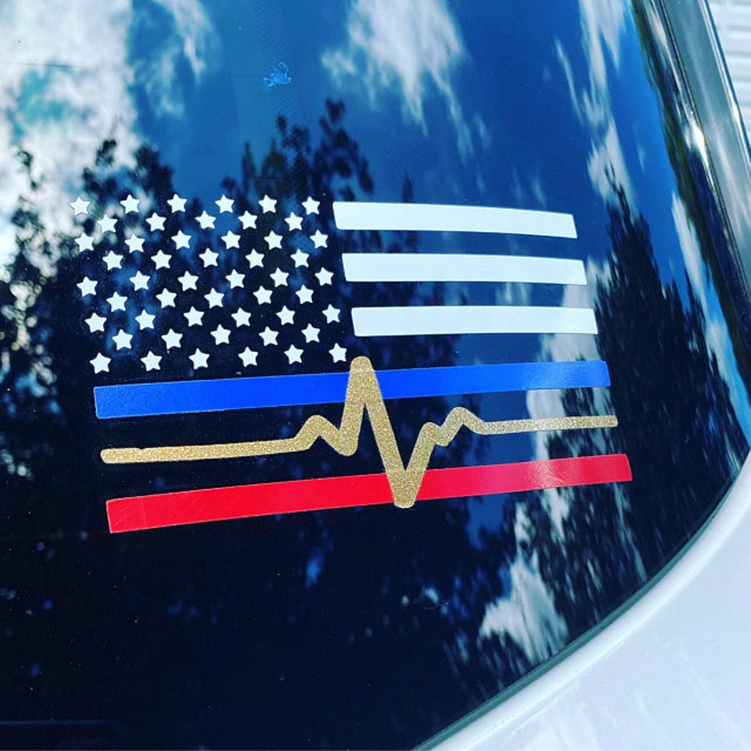 Dispatcher decal, Thin gold line decal, 911 dispatch decal, thin gold