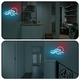 Anywin Wave Neon Sign Sunrise Sunset LED Wall Decor USB Battery Powered view 3