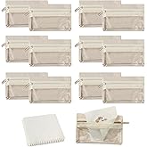 12pcs Travel Jewelry Pouch Travel Jewelry Organizers Travel Jewelry Bag Storage Set for Women Transparent Storage Bag for Jewelry Small Jewelry Roll Pouch with Silver Polishing Microfiber Cloth