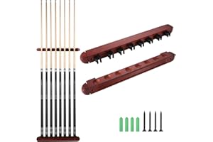 HMQQ Pool Stick Holder - Wall Mounted with 6/8 Stick Capacity