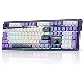 Redragon K745 PRO Wireless 108-Key Gasket RGB Gaming Keyboard, 4 Hotkeys | Extra Shortcut Keys, 0-Delay Tri-Mode, Cushioned Noise Dampening for Creamy Thocky Sound, Unfaded PBT Keycaps, PRO Software